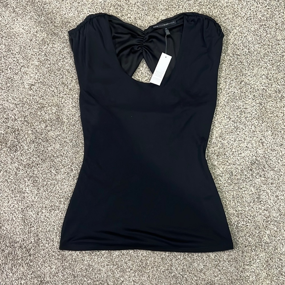 Blank nice tank with cut out in the back